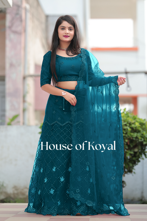 Aarvi Choli - Green
