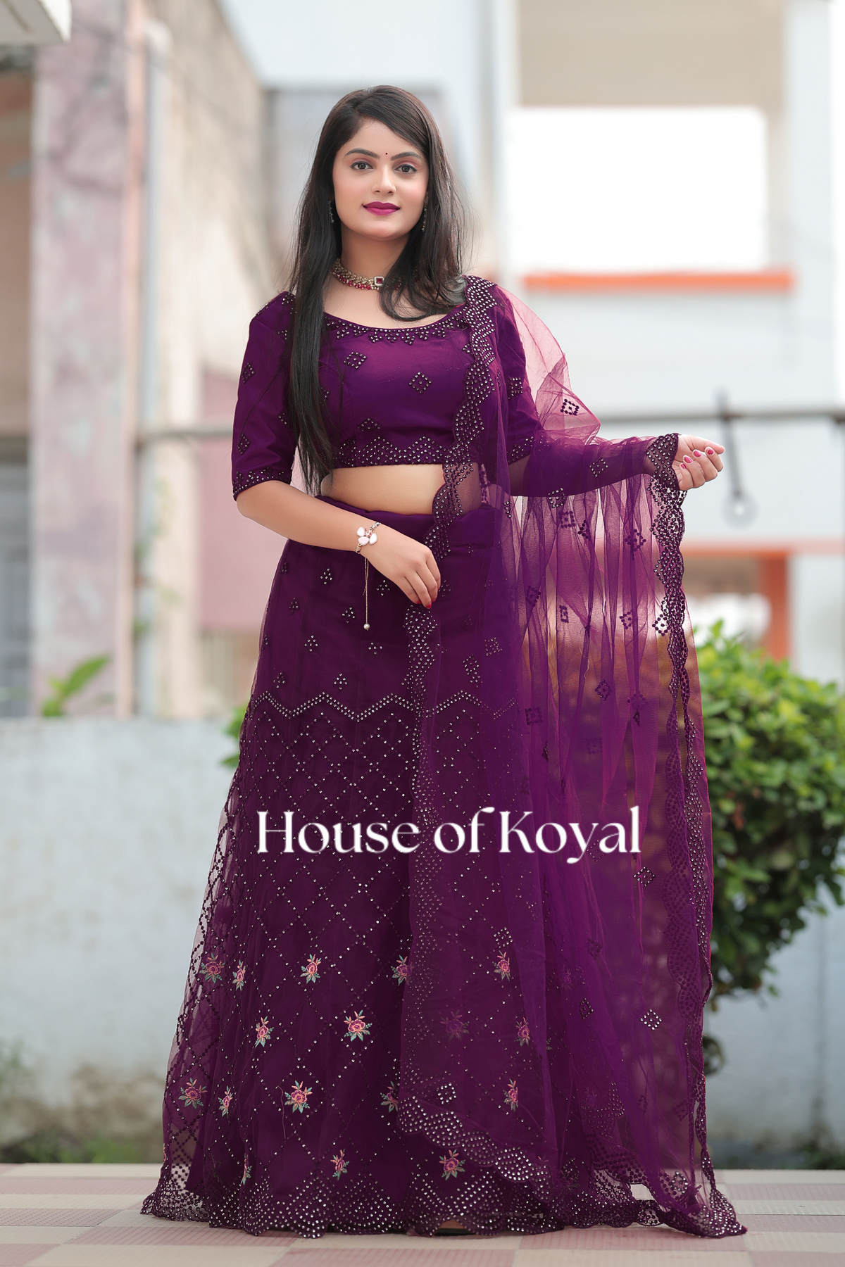Aarvi Choli - Purple