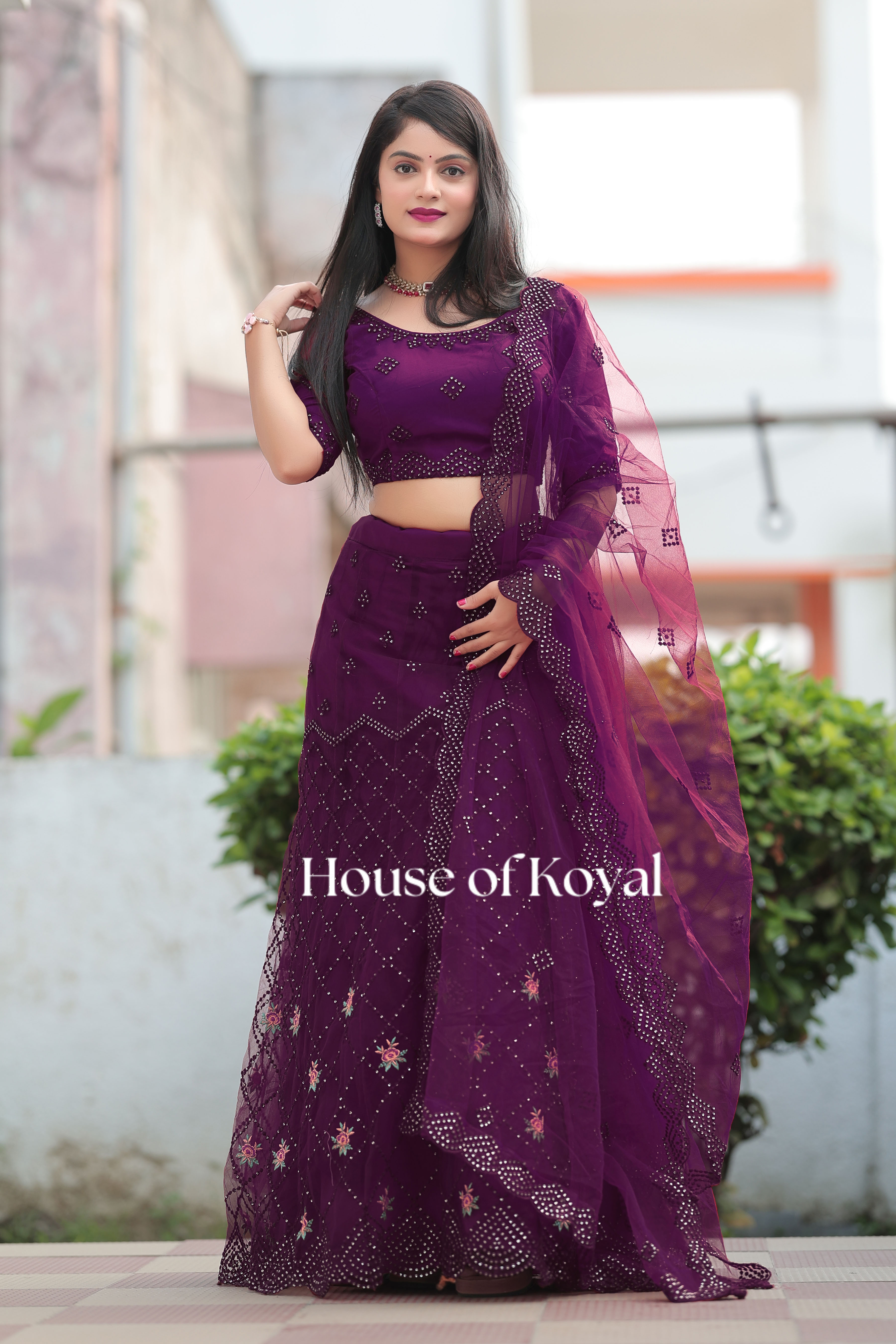 Aarvi Choli - Purple