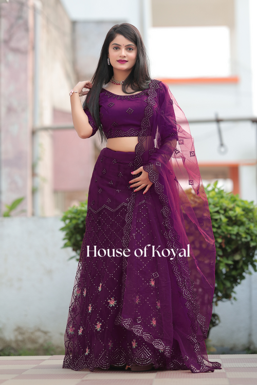 Aarvi Choli - Purple