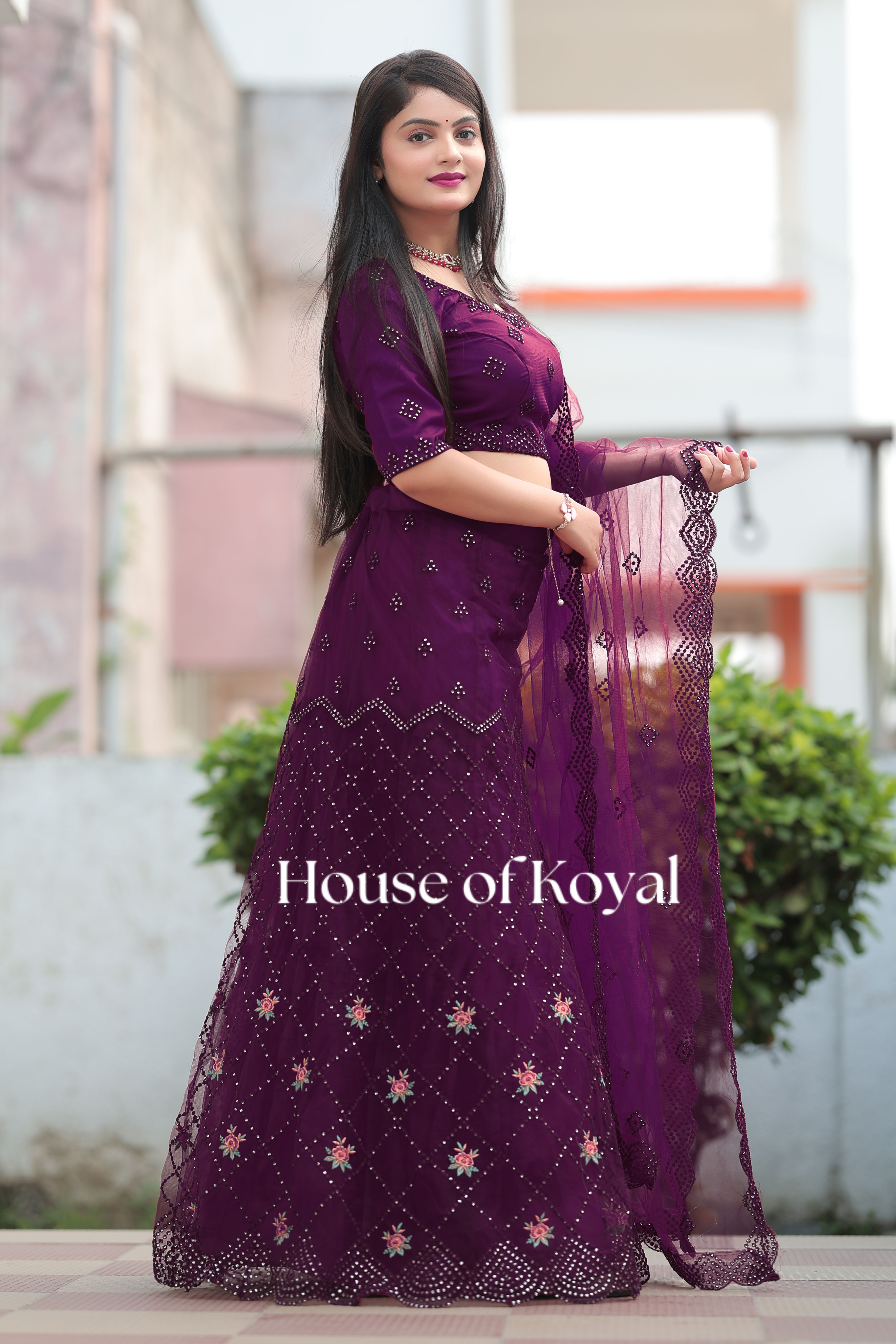 Aarvi Choli - Purple