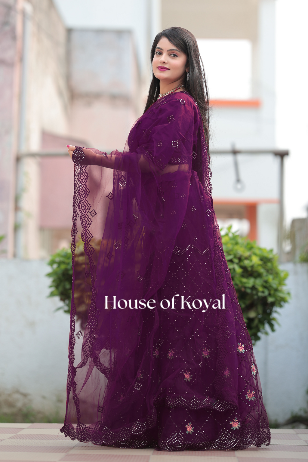 Aarvi Choli - Purple