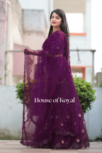 Aarvi Choli - Purple