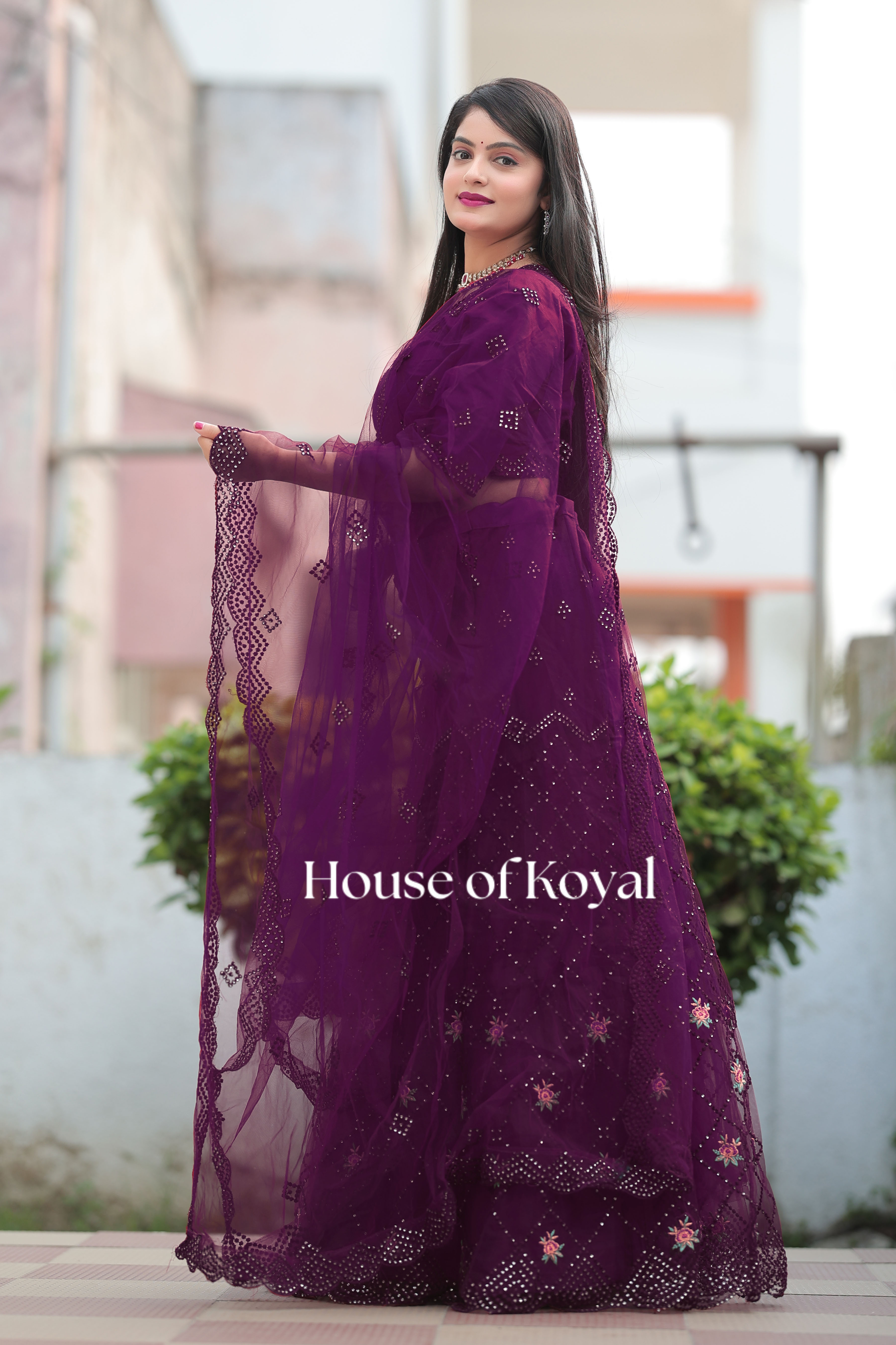 Aarvi Choli - Purple