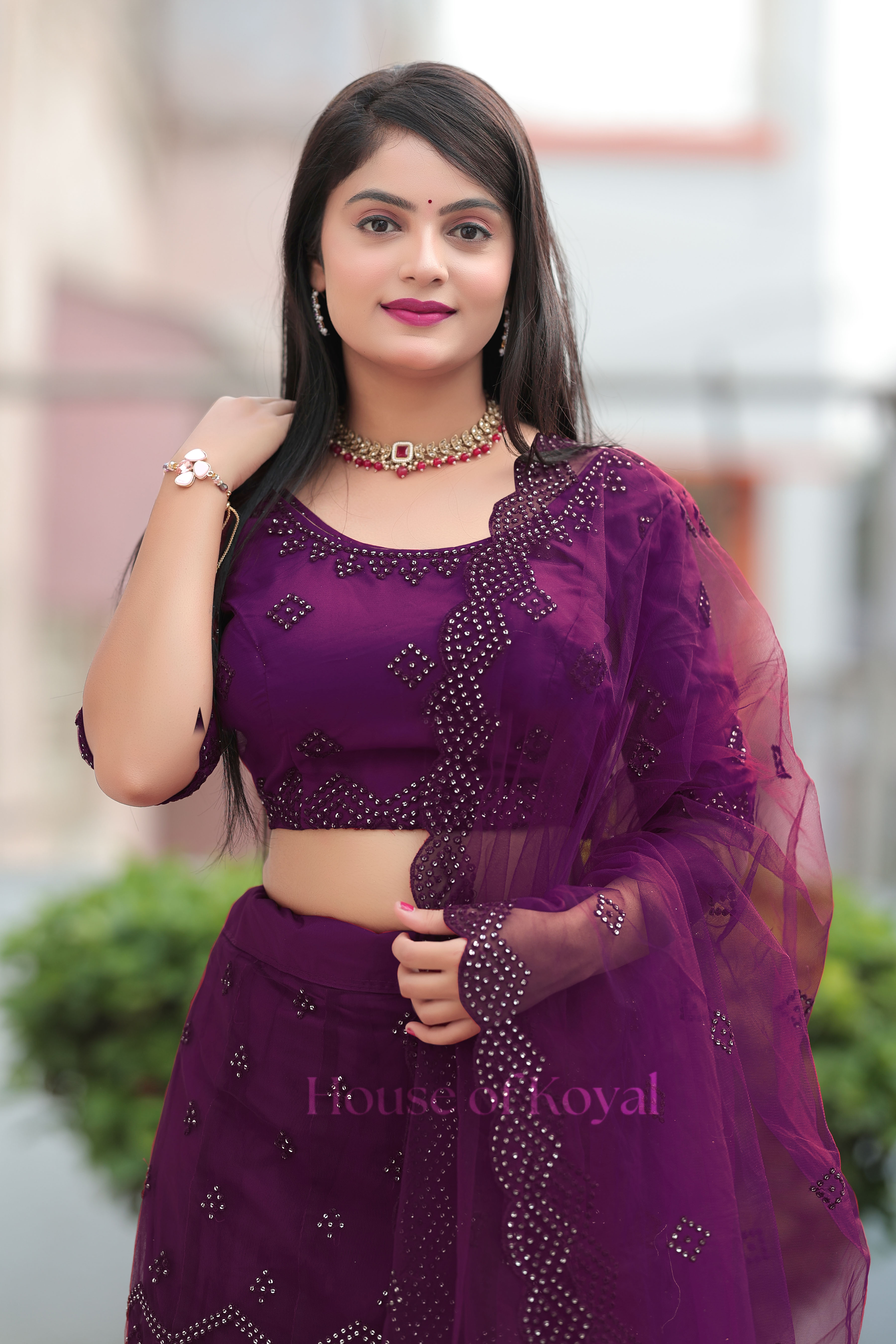 Aarvi Choli - Purple