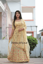 Meira Floral Choli – Yellow