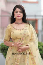 Meira Floral Choli – Yellow