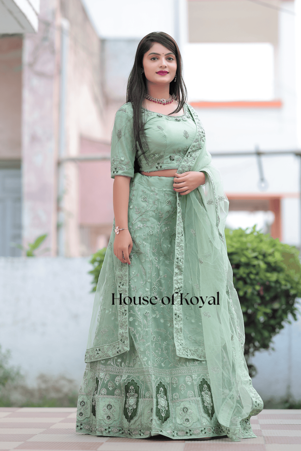 Nayra Choli - Light Green
