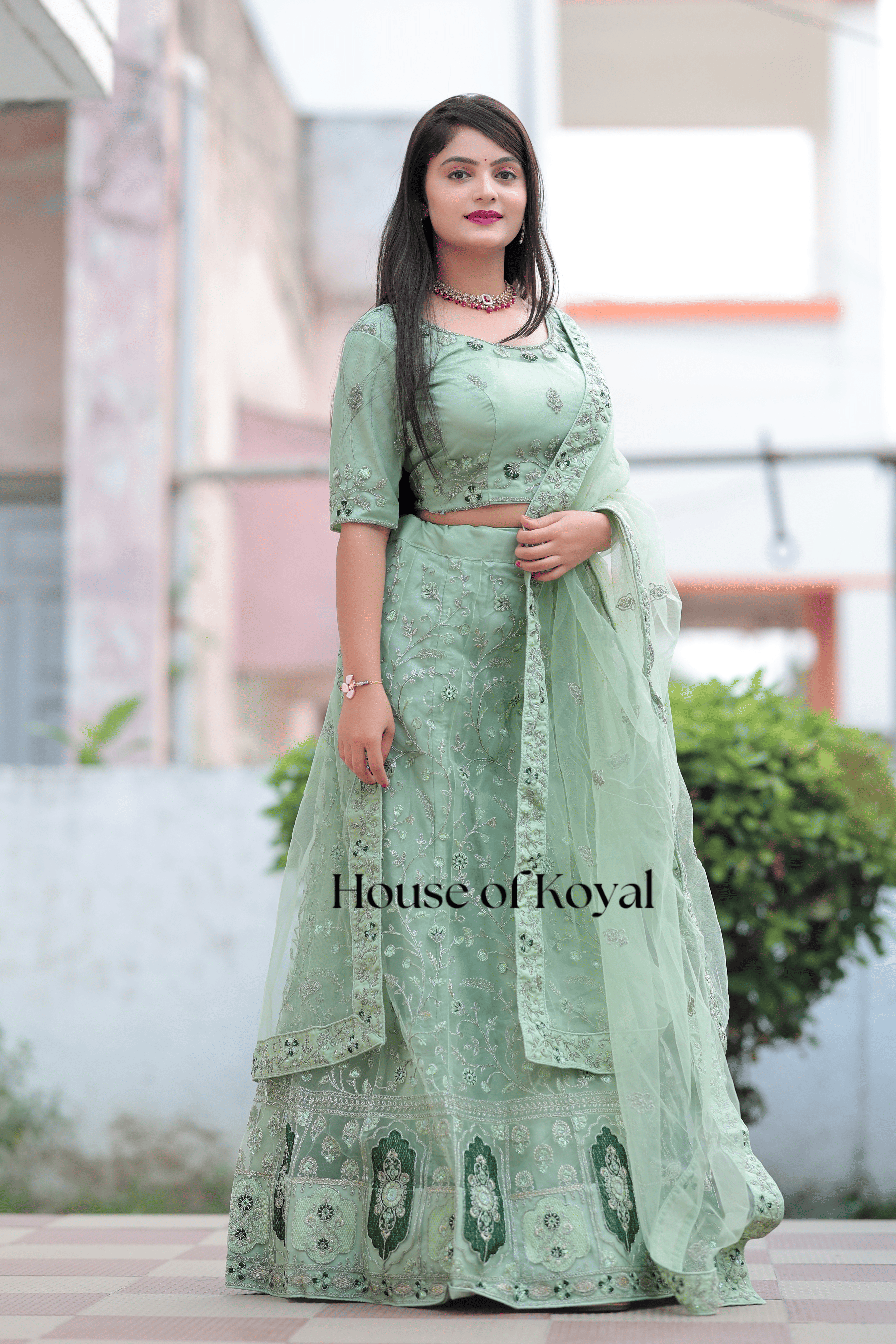 Nayra Choli - Light Green