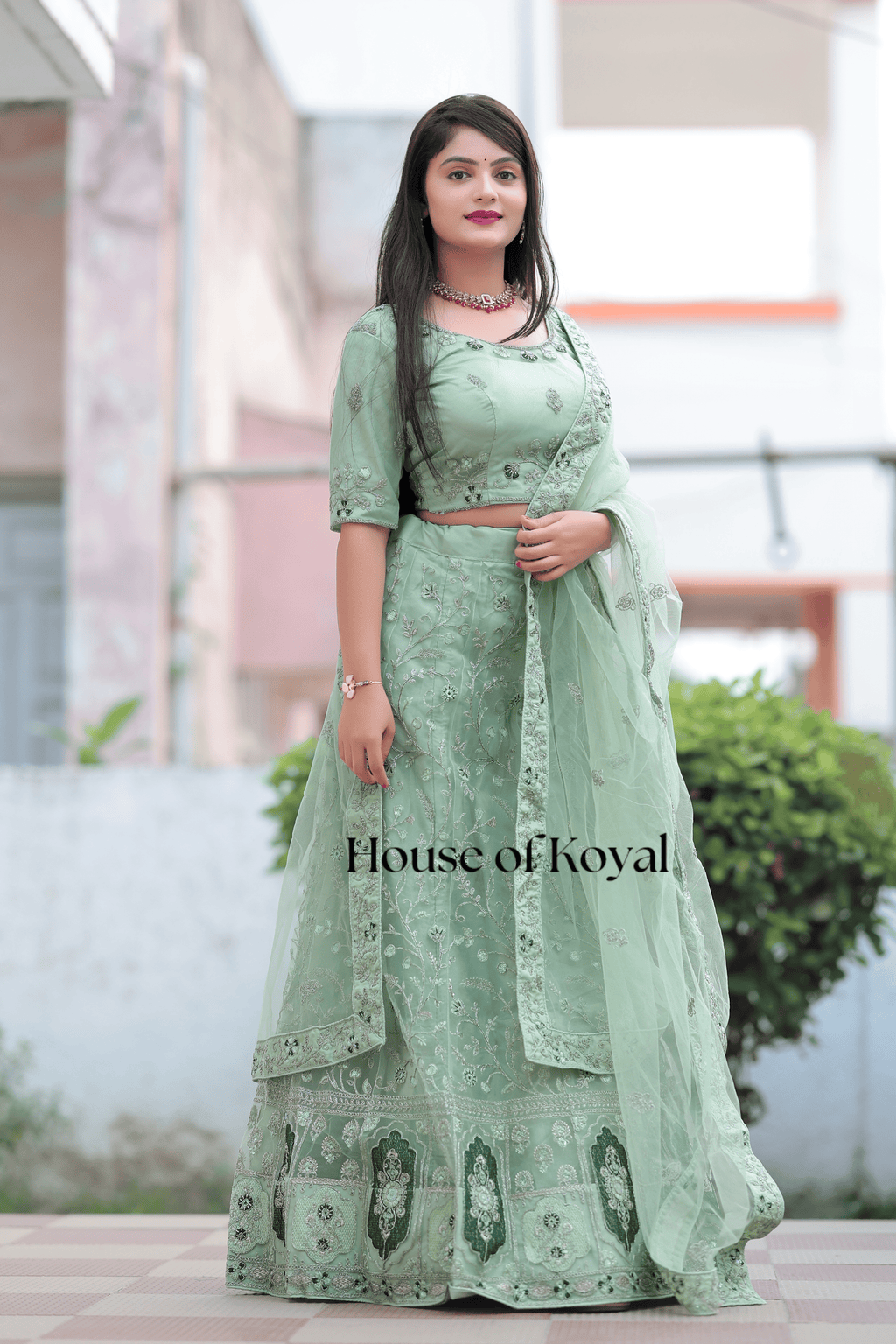 Nayra Choli - Light Green