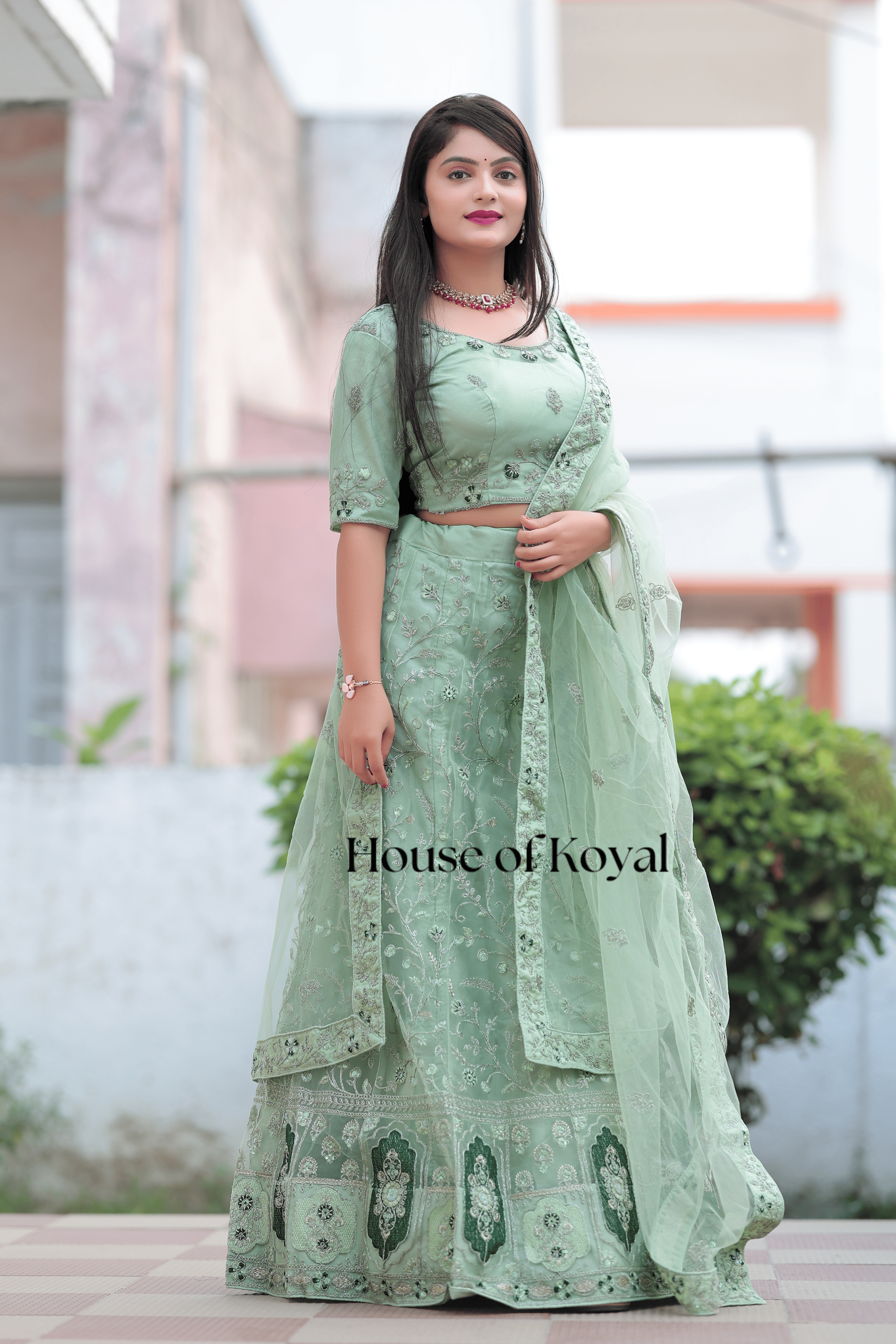 Nayra Choli - Light Green