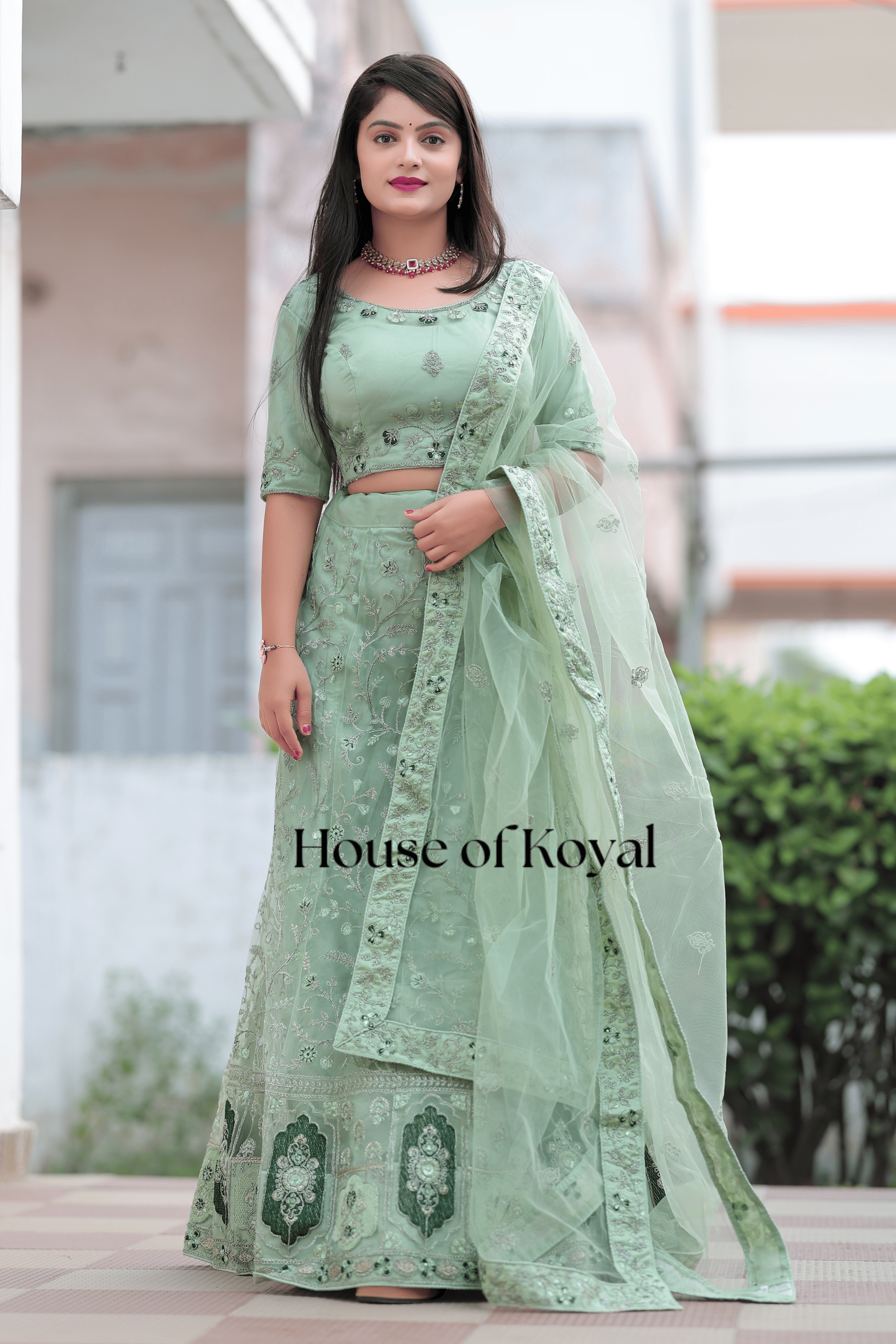 Nayra Choli - Light Green