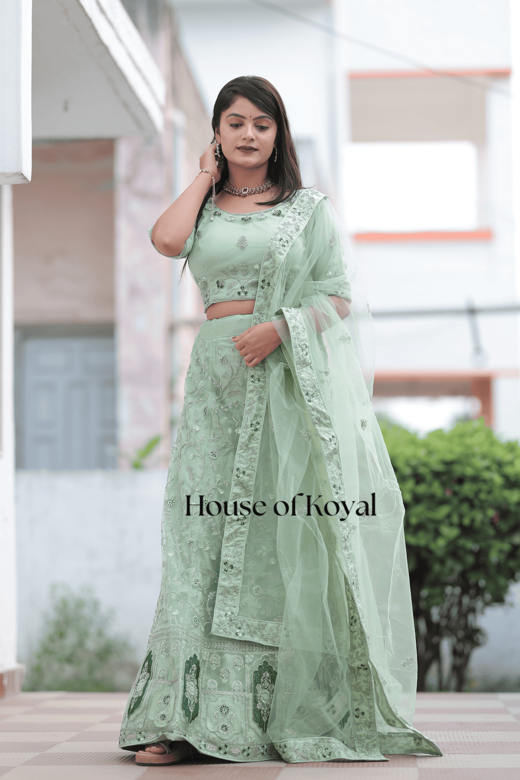 Nayra Choli - Light Green