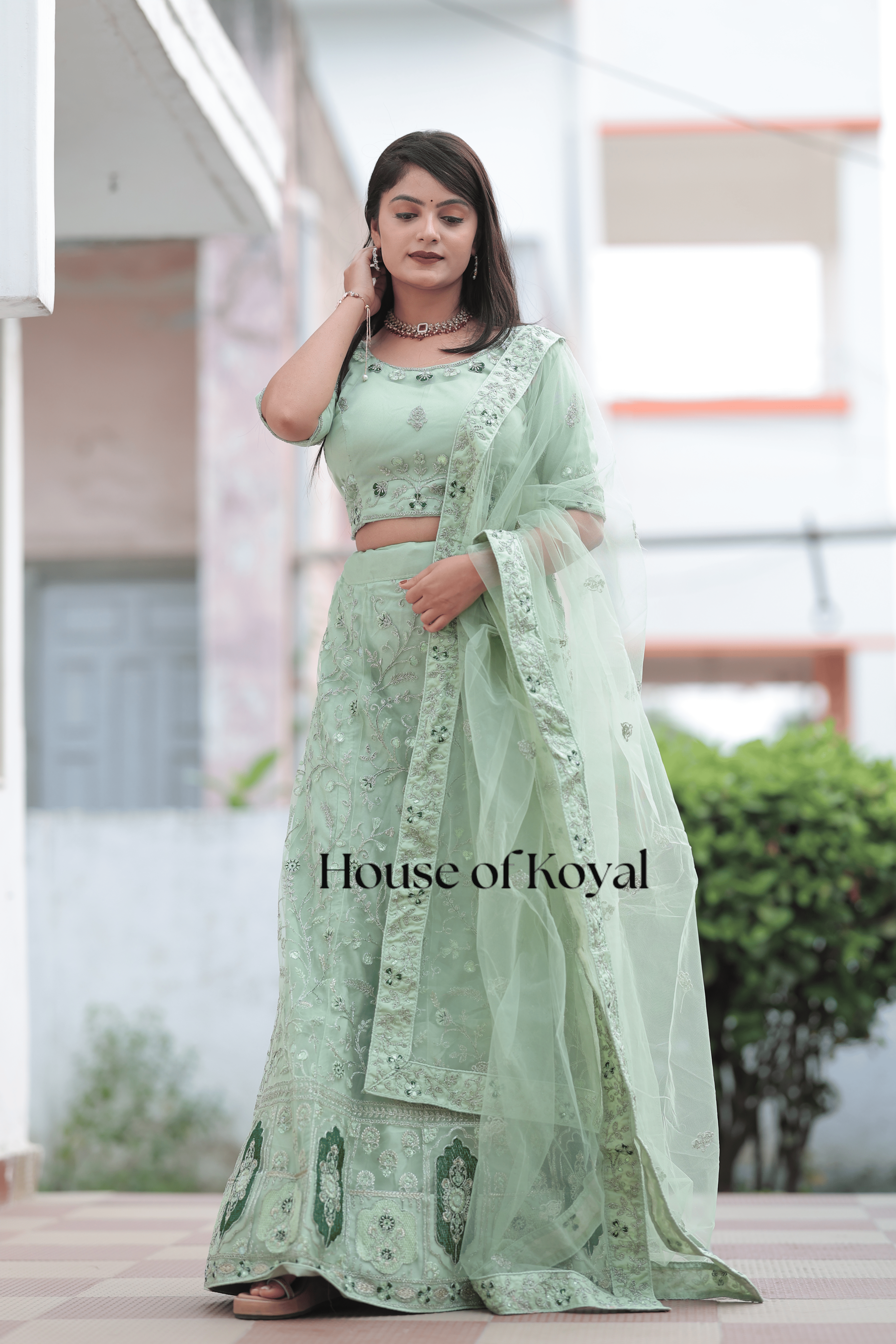 Nayra Choli - Light Green