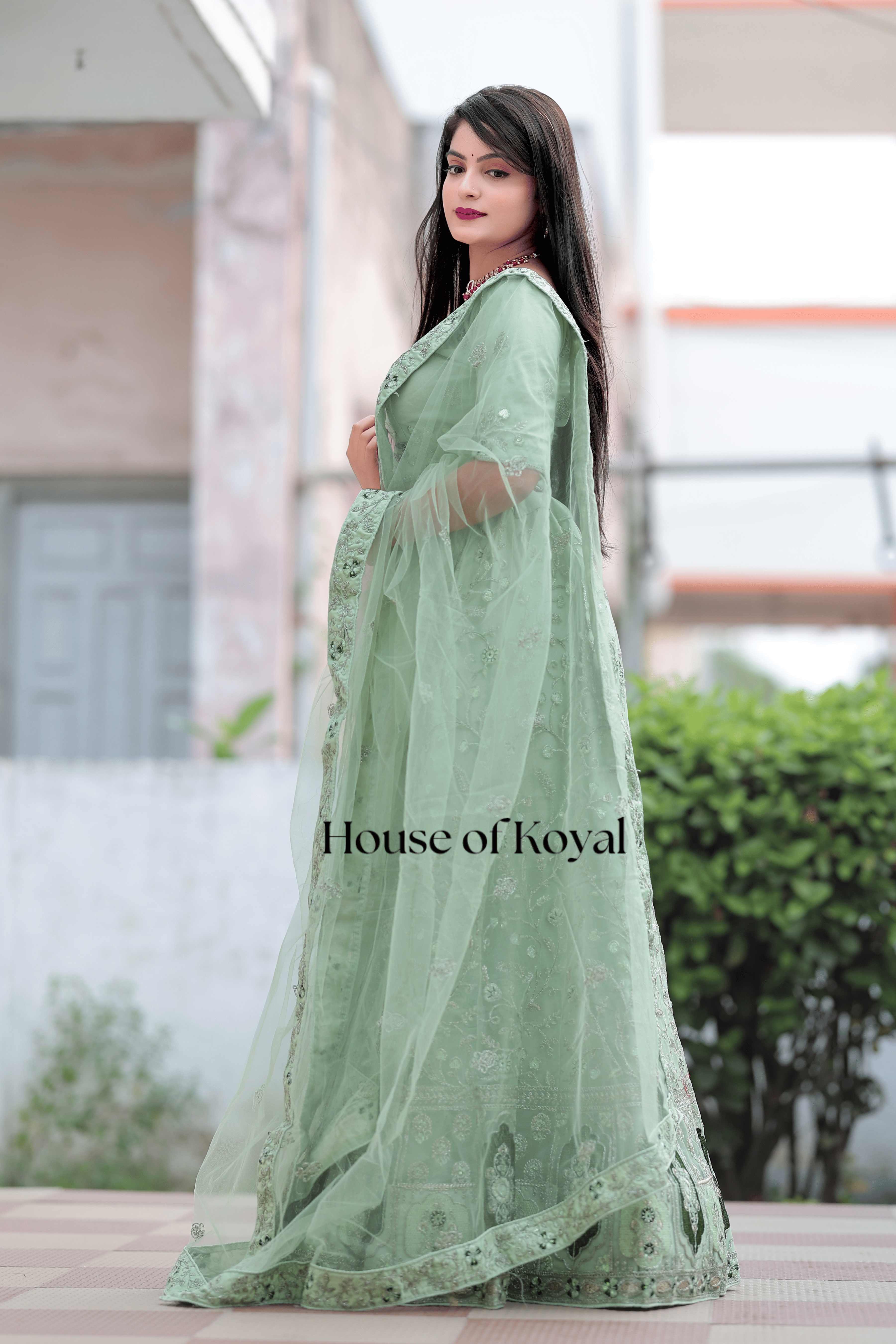 Nayra Choli - Light Green
