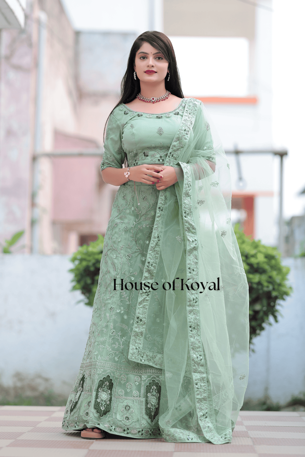 Nayra Choli - Light Green