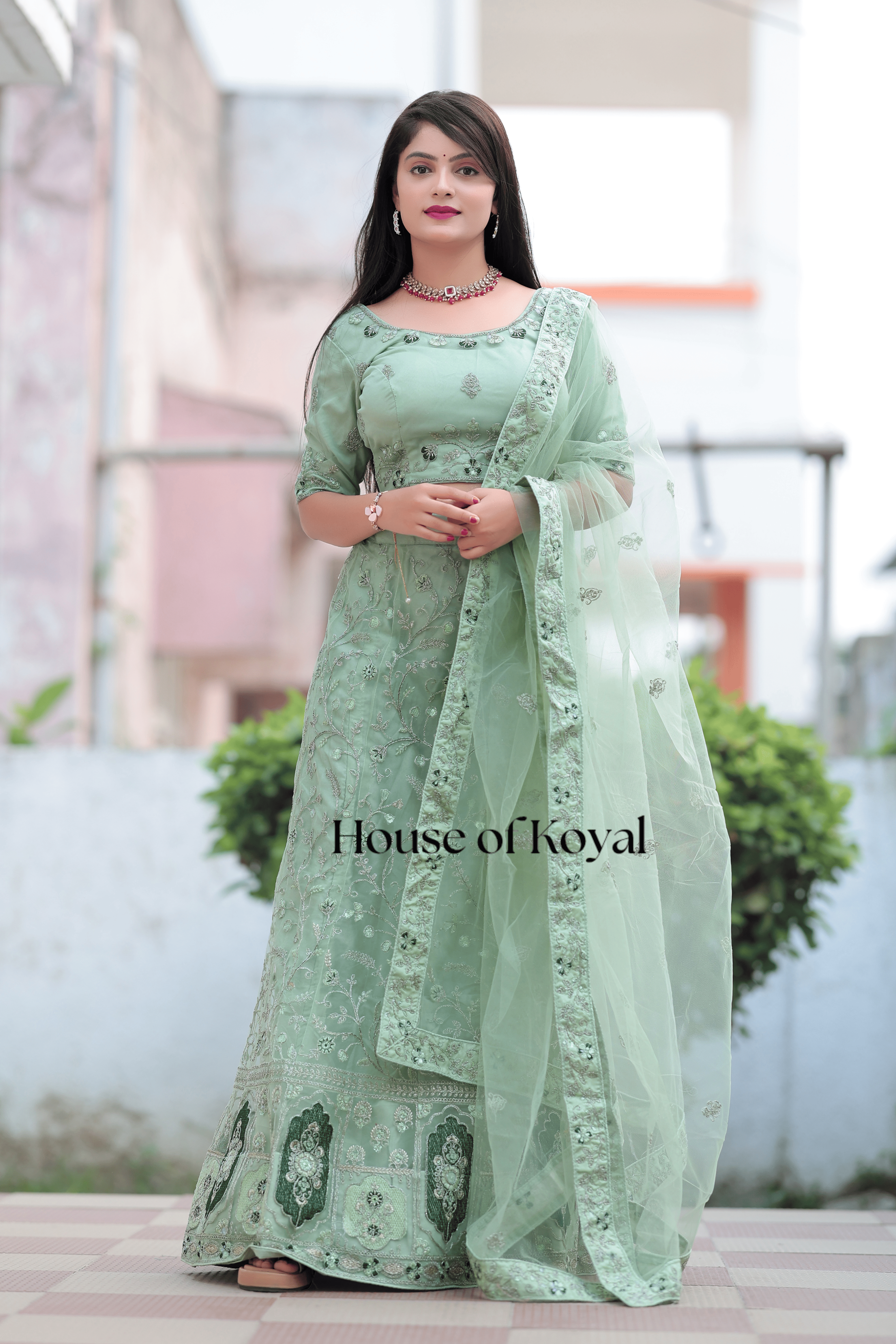 Nayra Choli - Light Green