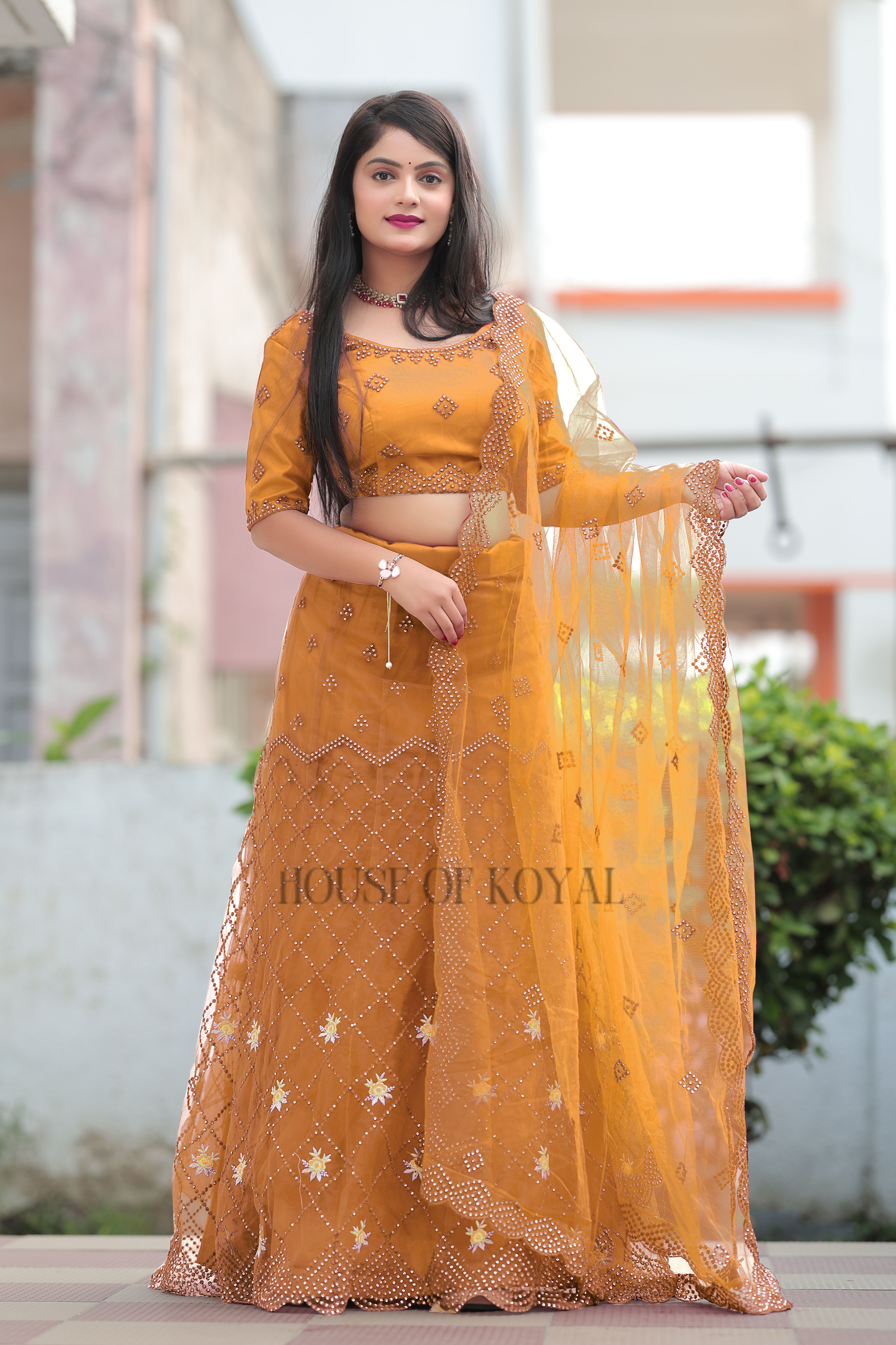 Aarvi Choli – Mustard