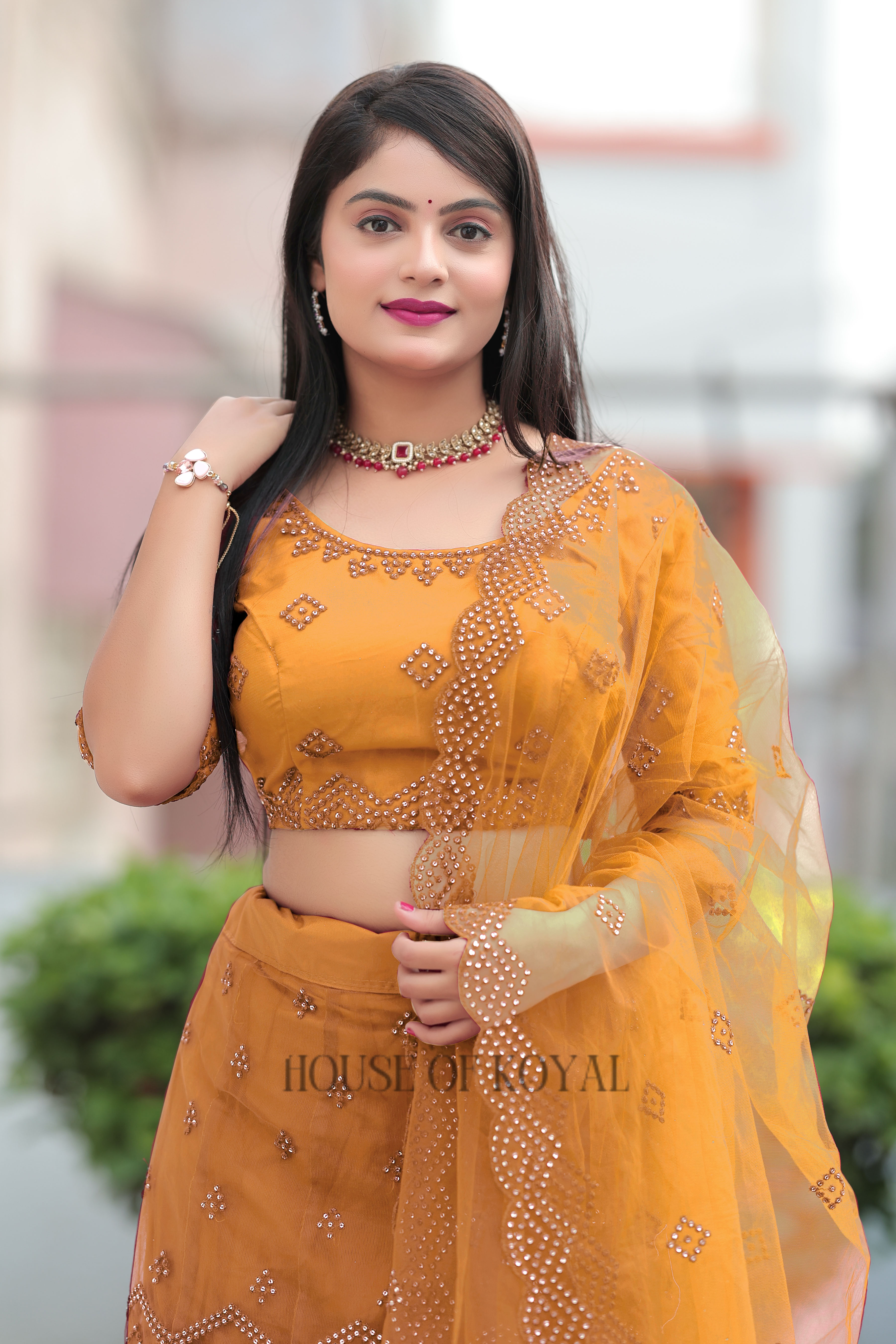 Aarvi Choli – Mustard