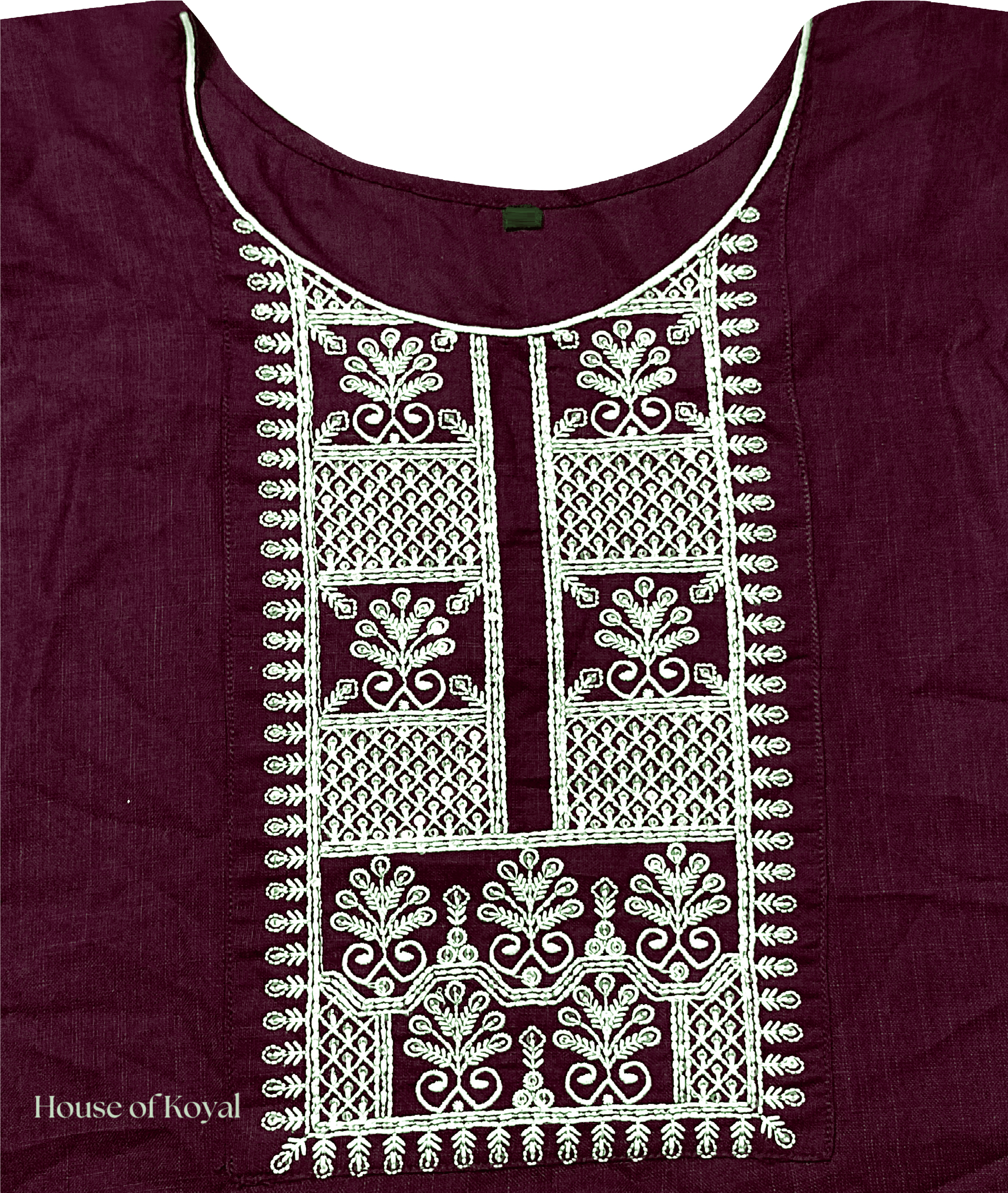 Ruhani Maroon Embroidered Kurti