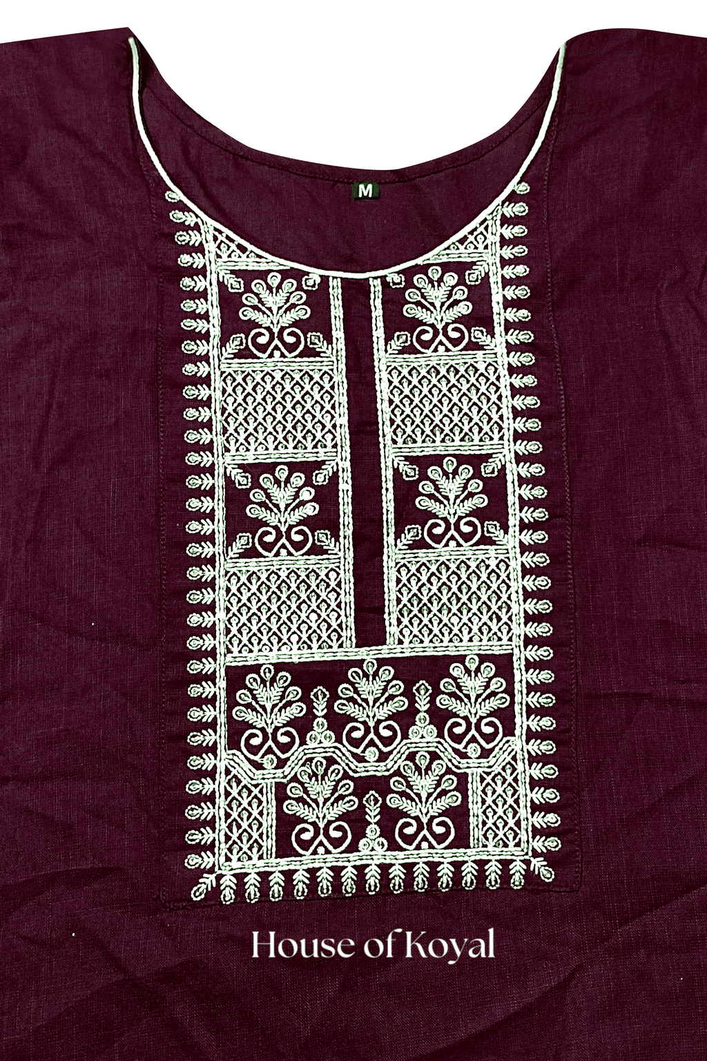 Ruhani Maroon Embroidered Kurti