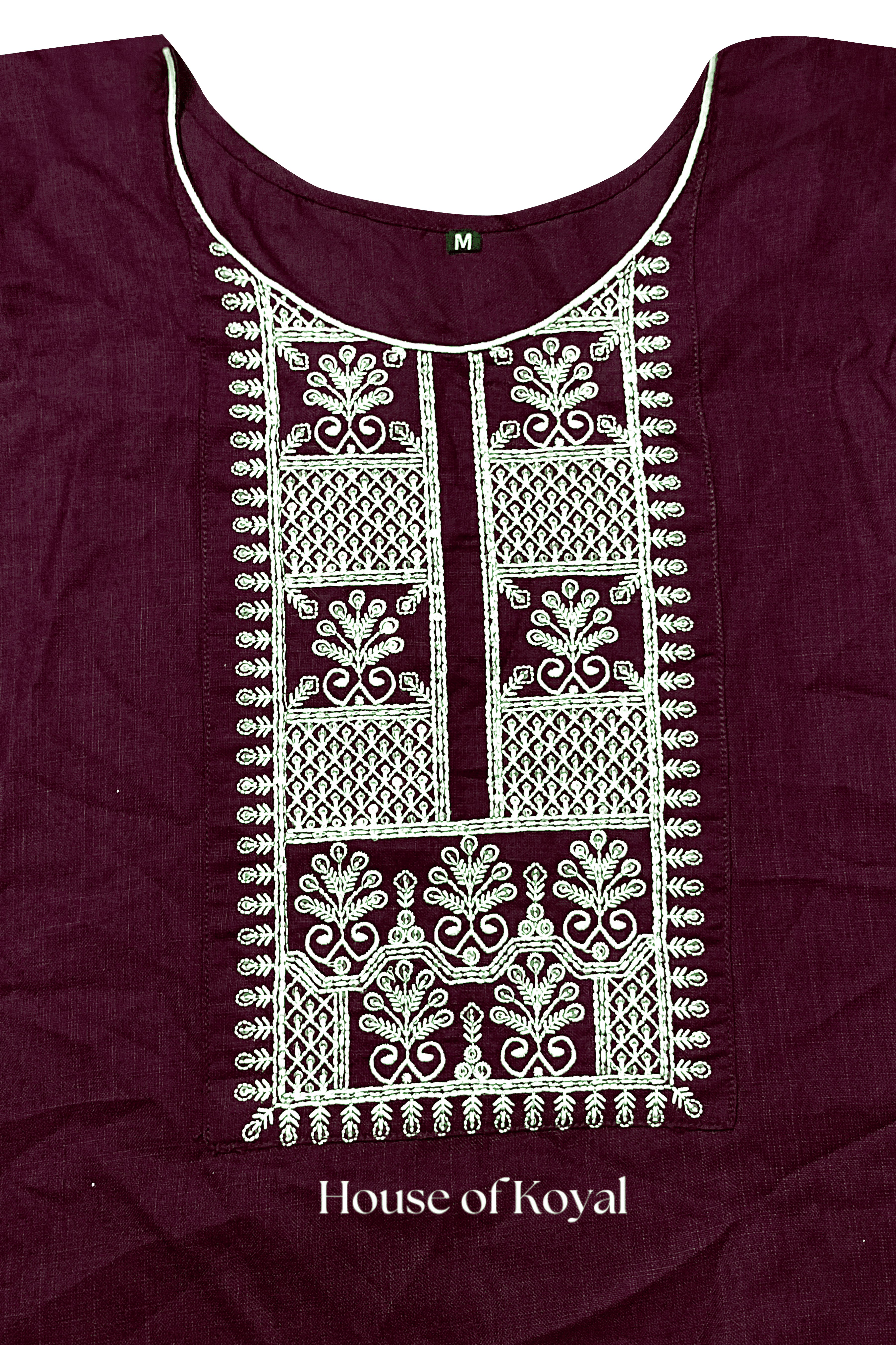 Ruhani Maroon Embroidered Kurti