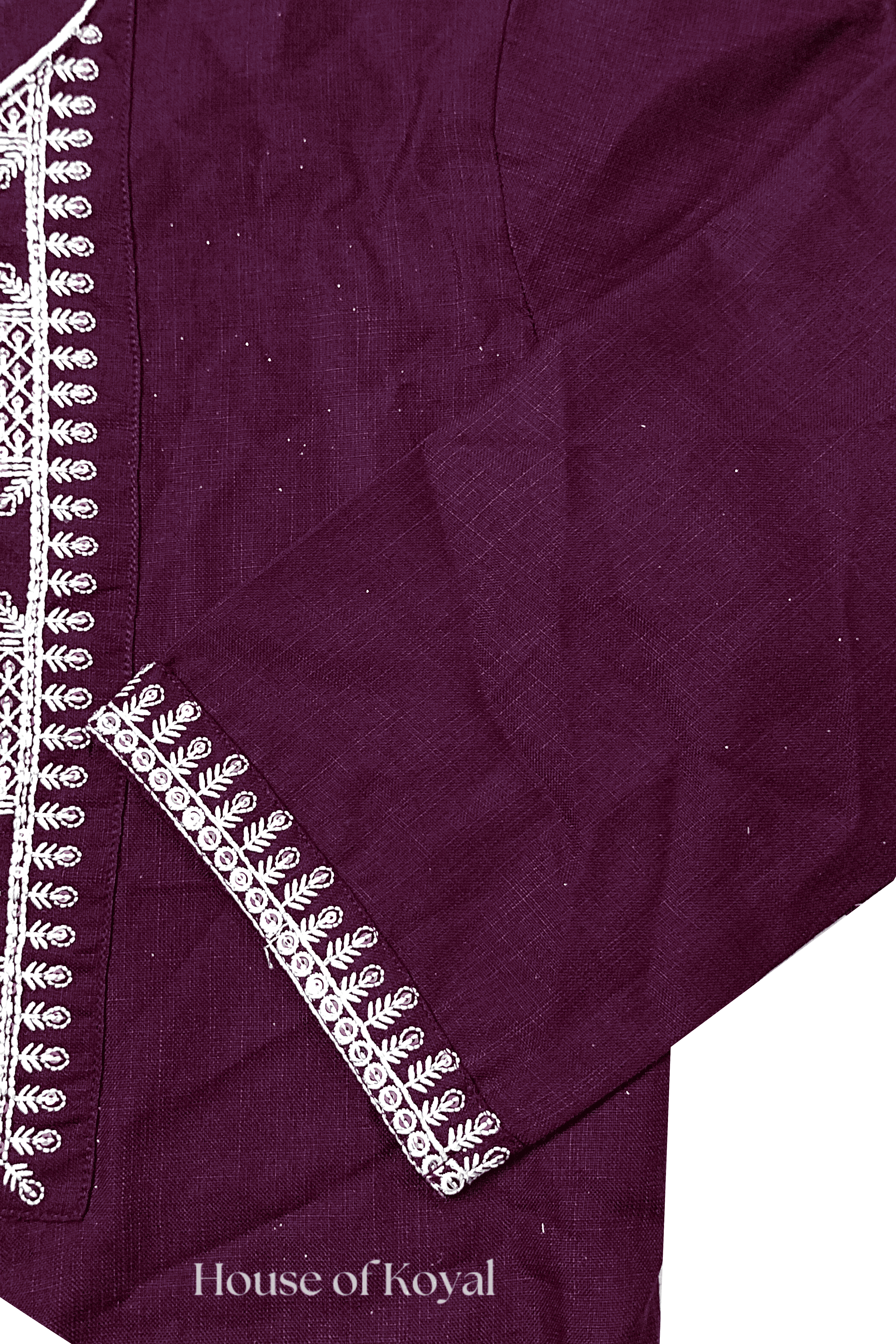 Ruhani Maroon Embroidered Kurti