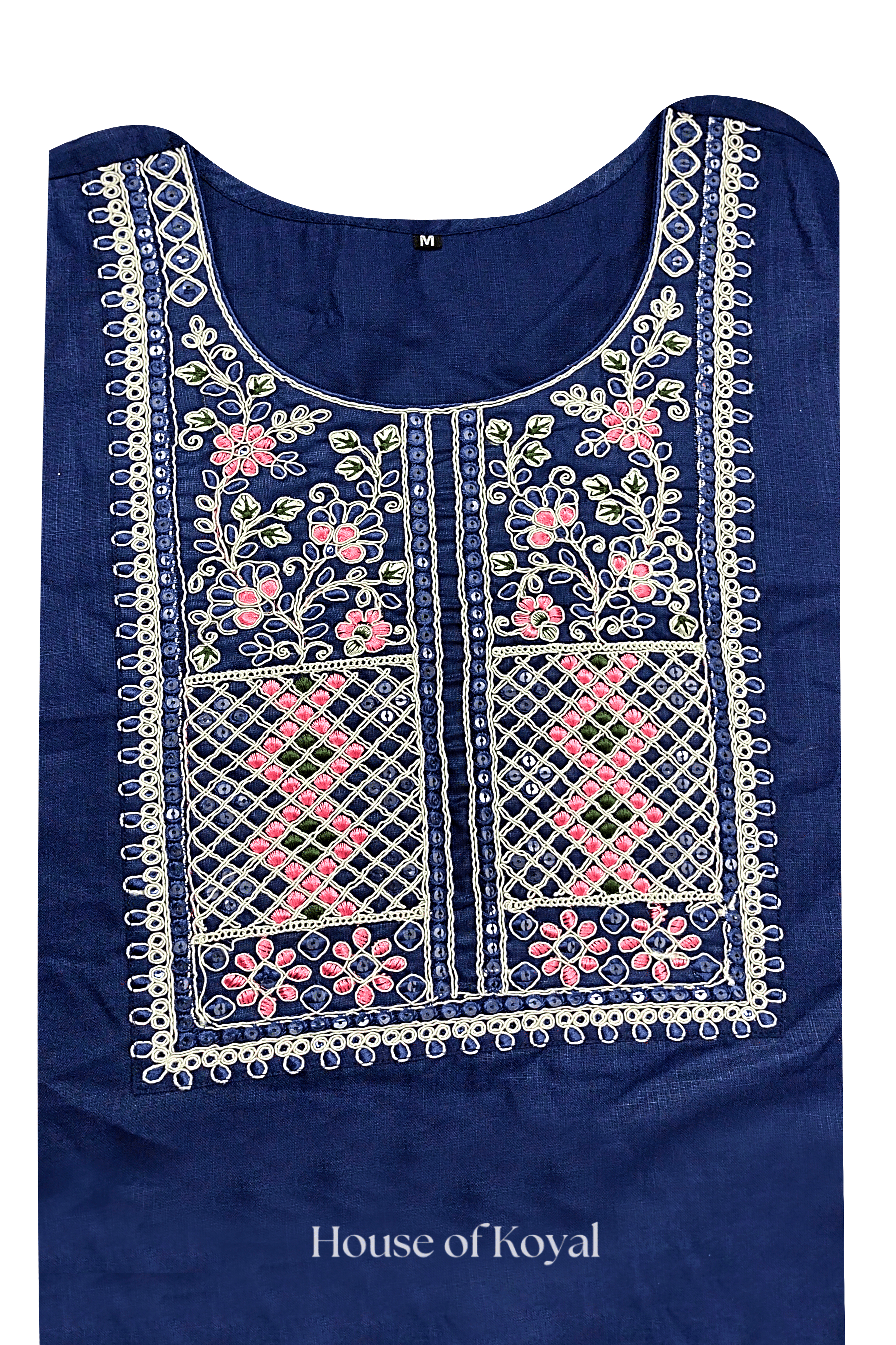 Samira Blue Embroidered Kurti