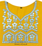 Vaani Yellow Embroidered Kurti