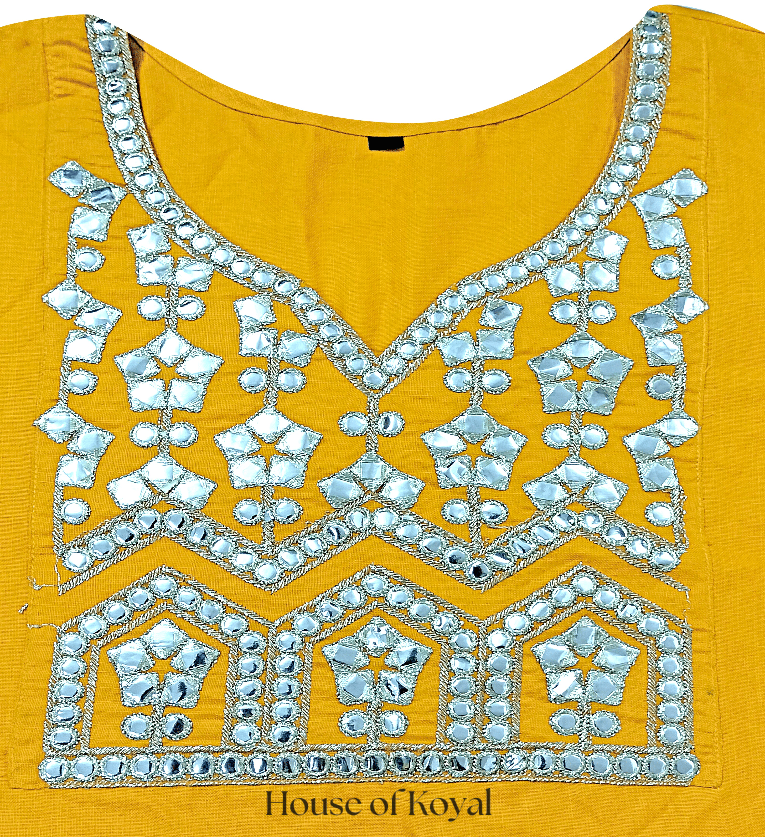 Vaani Yellow Embroidered Kurti